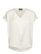 Slioana Marija Top Tops Blouses Short-sleeved White Soaked In Luxury