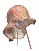 Summerhat Long Neck - Aop Solhatt Multi/patterned Mikk-line