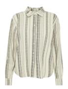 Ihlino Sh2 Tops Shirts Long-sleeved Beige ICHI