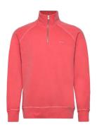 Sunfaded Half Zip Tops Sweat-shirts & Hoodies Sweat-shirts Pink GANT