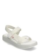 Emma_Strapsandal_Wb Flate Sandaler White HUGO