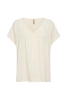 Sc-Radia Tops Blouses Short-sleeved Beige Soyaconcept