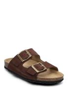 Slipper Flate Sandaler Brown Sofie Schnoor