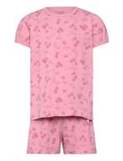 Pyjamas Ss W. Aop Pyjamas Sett Pink CeLaVi