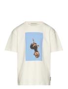 Over Artwork T-Shirt Tops T-shirts Short-sleeved White Tom Tailor