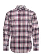 Reg Colorful Poplin Check Shirt Tops Shirts Casual Black GANT