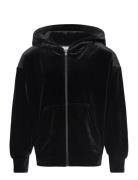 Hoodie Full Zip Tops Sweat-shirts & Hoodies Hoodies Black Rosemunde Ki...