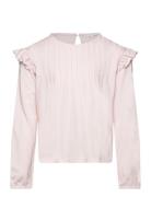 Long -Sleeved T-Shirt With Ruffles Tops T-shirts Long-sleeved T-shirts...