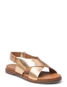 Sandal Flate Sandaler Gold Sofie Schnoor