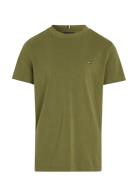 Essential Cotton Reg Fit Tee Ss Tops T-shirts Short-sleeved Green Tomm...