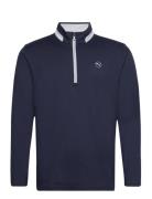 Lightweight 1/4 Zip Sport Sweat-shirts & Hoodies Sweat-shirts Navy PUM...