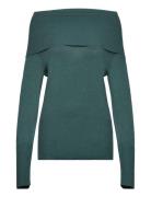 Sc-Dollie Tops Knitwear Turtleneck Green Soyaconcept