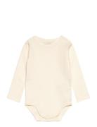 Body Ls Solid Bodies Long-sleeved Cream Fixoni