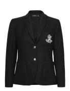 Bullion Jacquard Blazer Blazers Single Breasted Blazers Black Lauren R...