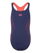 G Reflecting Swimsuit Swim Pro Back Black-Water Badedrakt Badetøy Navy...