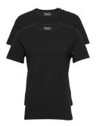 2-Pack Crew-Neck Tops T-shirts Short-sleeved Black Bread & Boxers