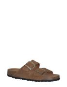 Women Slides Flate Sandaler Brown Tamaris