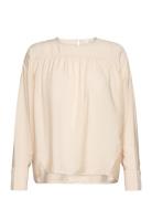 Alyssa Top Tops Blouses Long-sleeved Beige NORR