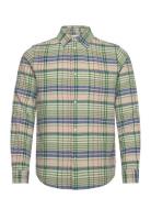 Kash Check Shirt Tops Shirts Casual Green Les Deux