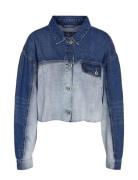 Nmrinna L/S Crop Dnm Jacket Colorblock Dongerijakke Denimjakke Blue NO...