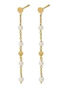 Ocean Pearl Earchains Øredobber Smykker Gold Pernille Corydon