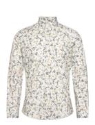 Aop Floral Shirt L/S Tops Shirts Casual Cream Lindbergh