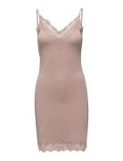 Strap Dress Bodies Slip Pink Rosemunde