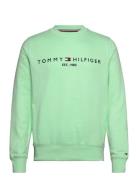 Tommy Logo Sweatshirt Tops Sweat-shirts & Hoodies Sweat-shirts Green T...