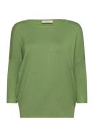 Fqj -Pu Tops Knitwear Jumpers Green FREE/QUENT