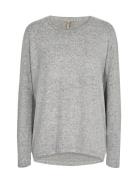 Sc-Biara Tops Knitwear Jumpers Grey Soyaconcept