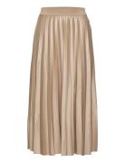 Vinitban Midi Skirt - Noos Knelangt Skjørt Beige Vila