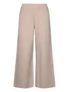 Lottie Wide Pant Bottoms Trousers Wide Leg Cream Residus