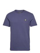 Plain T-Shirt Tops T-shirts Short-sleeved Navy Lyle & Scott