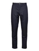 Akjulius Cotton Pleat Pant Bottoms Trousers Chinos Black Anerkjendt