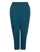 Kcsakira Cropped Pants Bottoms Trousers Suitpants Blue Kaffe Curve