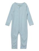 Rib Jersey Full Body Langermet Bodysuit Blue Copenhagen Colors