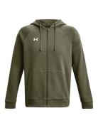 Ua Rival Fleece Fz Hoodie Sport Sweat-shirts & Hoodies Hoodies Khaki G...