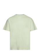 Sddanton Tops T-shirts Short-sleeved Green Solid