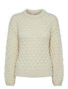 Yasbubba Ls Knit Pullover S. Noos Tops Knitwear Jumpers Beige YAS