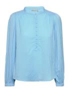 Frjudy Bl 1 Tops Blouses Long-sleeved Blue Fransa