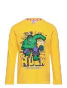 Long-Sleeved T-Shirt Tops T-shirts Long-sleeved T-shirts Yellow Marvel