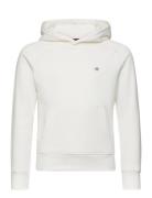 Shield Hoodie Tops Sweat-shirts & Hoodies Hoodies White GANT