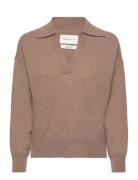 Superfine Lambswool Rugger Tops Knitwear Jumpers Brown GANT