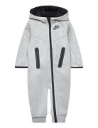 Nike Tech Fleece Hooded Coverall Langermet Bodysuit Grey Nike