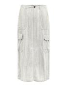 Onlmalfy-Caro Linen Long Skirt Pnt Langt Skjørt White ONLY