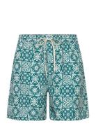 Stan Aop Swim Shorts 2.0 Badeshorts Blue Les Deux