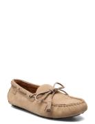 Suede-Anders Tie-Cs-Drv Mokasiner Lave Sko Beige Polo Ralph Lauren