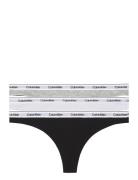 Thong 3Pk Stringtruse Undertøy Multi/patterned Calvin Klein