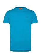 Essential Logo Emb Neon Tee Tops T-shirts Short-sleeved Blue Superdry