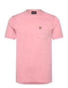 Pocket T-Shirt Tops T-shirts Short-sleeved Pink Lyle & Scott